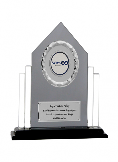 Kristal Plaket 23 cm
