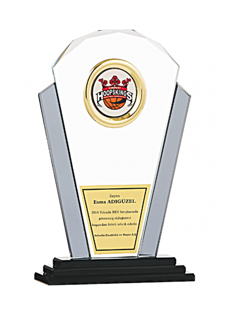 Kristal Plaket 26 cm