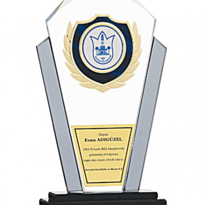 Kristal Plaket 26 cm