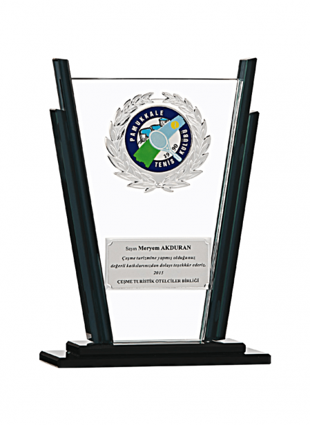 Kristal Plaket 23 cm