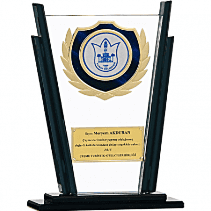 Kristal Plaket 23 cm