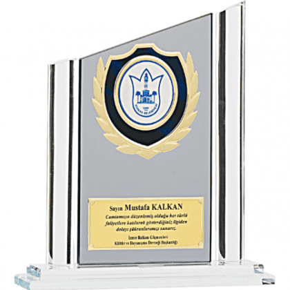 Kristal Plaket 23 cm
