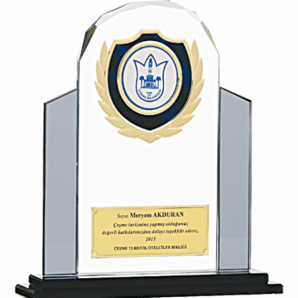 Kristal Plaket 24 cm