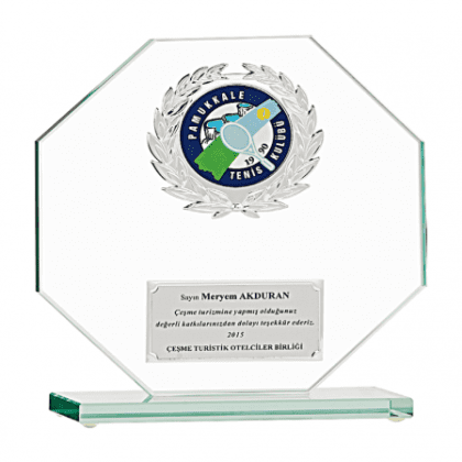 Kristal Plaket 18 cm