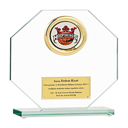 Kristal Plaket 18 cm