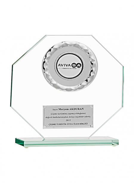 Kristal Plaket 18 cm