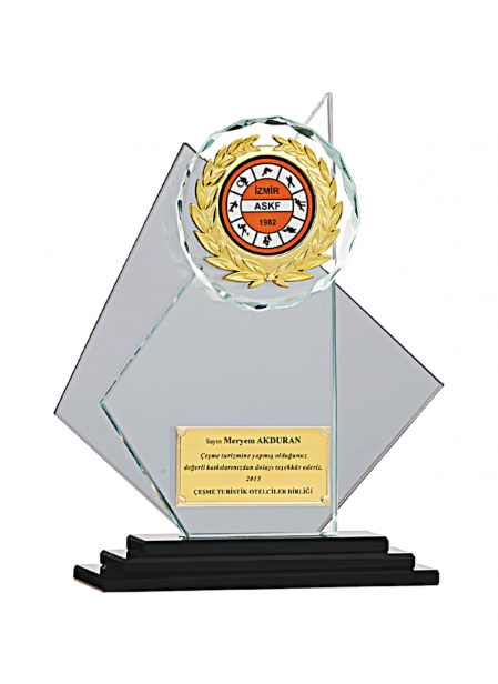 Kristal Plaket 24 cm