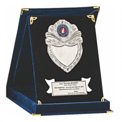 Kadife Kutulu Albüm Plaket 12x16 cm