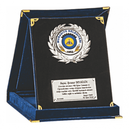 Kadife Kutulu Albüm Plaket 12x16 cm