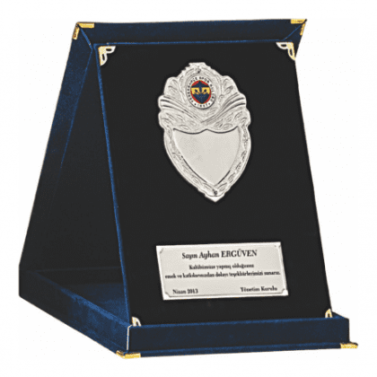 Kadife Kutulu Albüm Plaket 15x20 cm
