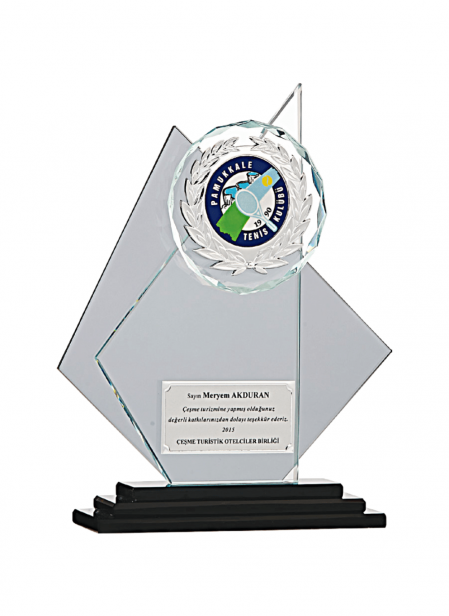 Kristal Plaket 24 cm
