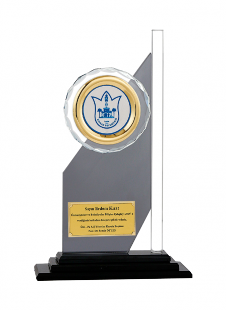 Kristal Plaket 26 cm