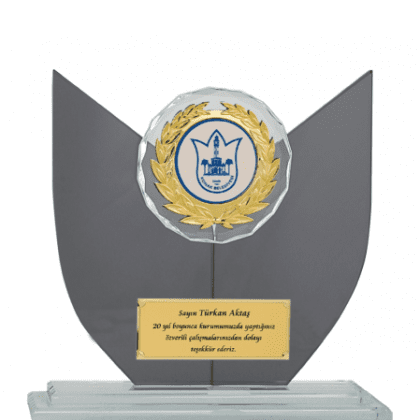 Kristal Plaket 22 cm