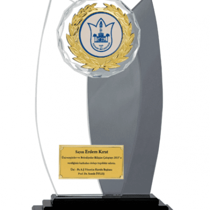 Kristal Plaket 27 cm