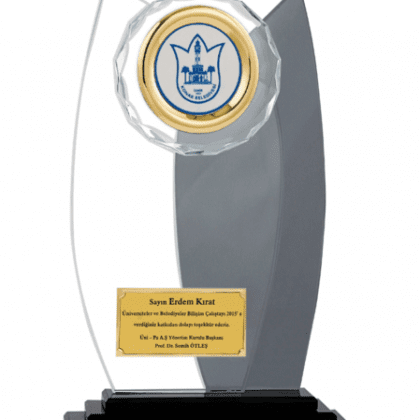 Kristal Plaket 27 cm