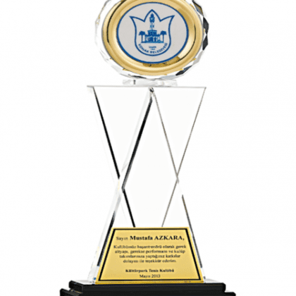 Kristal Plaket 28 cm