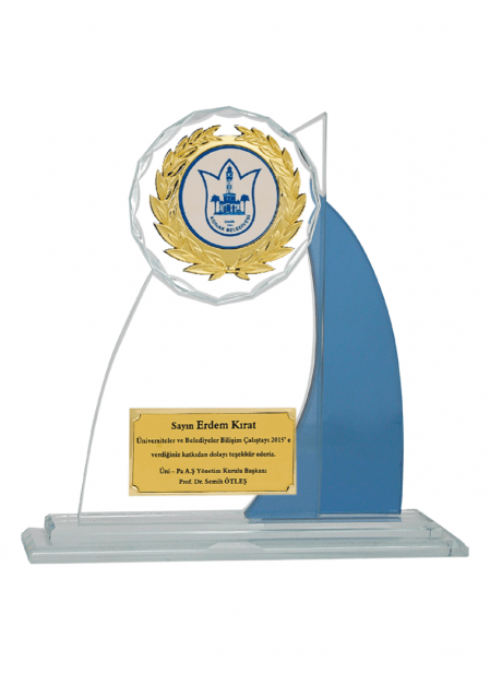 Kristal Plaket 23 cm