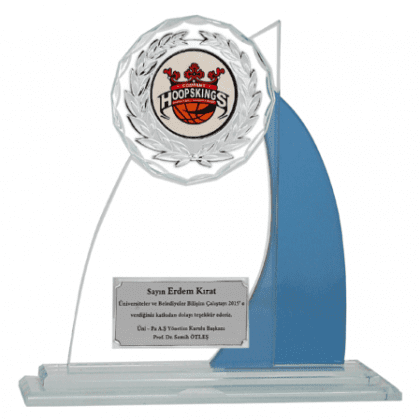 Kristal Plaket 23 cm