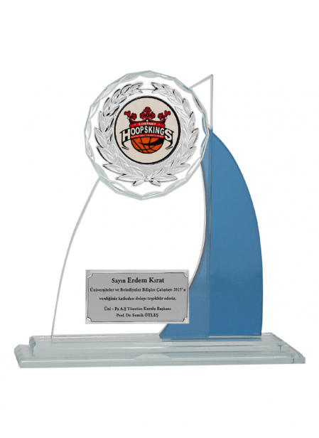 Kristal Plaket 23 cm