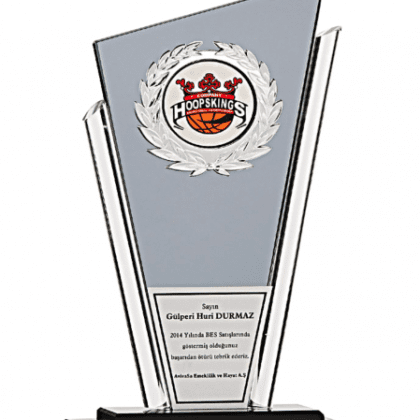Kristal Plaket 27 cm